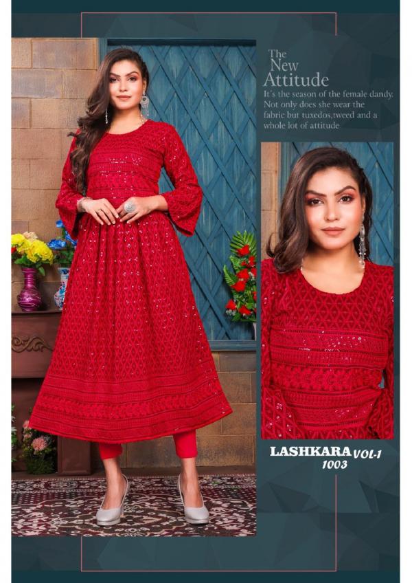 Beauty Lashkara Vol 1 Rayon Exclusive Designer Kurti Collection